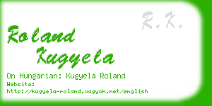 roland kugyela business card